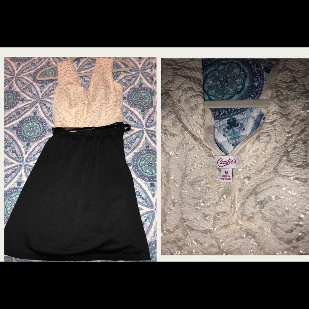 Adorable black and cream dress
